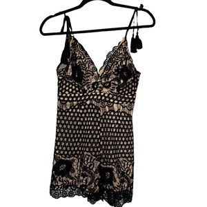 Tea & Cup Lace Romper